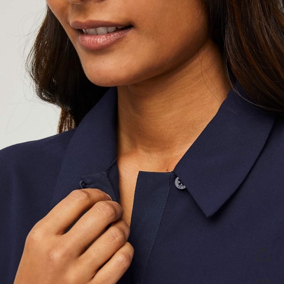 Figs Women’s Napa Longsleeve Scrub Polo. - Picture 4 of 9